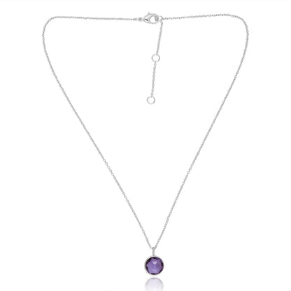 Amethyst Necklace (Round)
