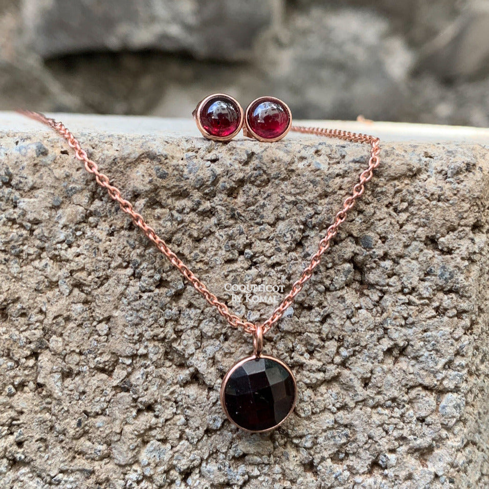 Rose Quartz Necklace Set | Heart Chakra | Macrame Jewelry