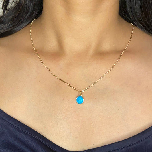 Turquoise Necklace (Round)